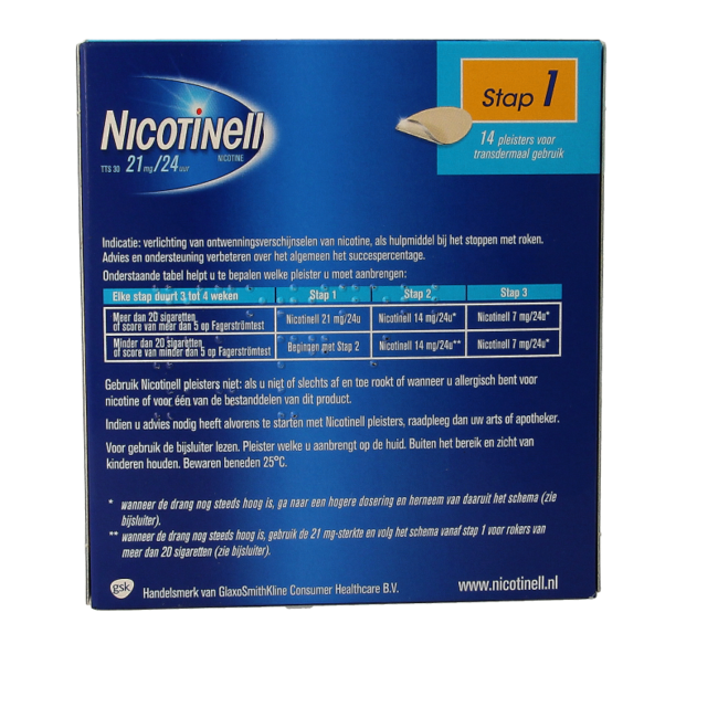 Nicotinell TTS30 21mg 14 Patches