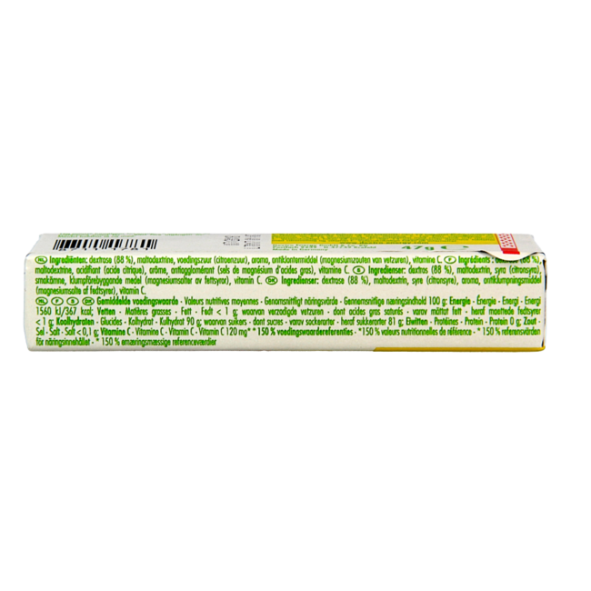 Zitronentabletten mit Vitamin C 47 Gramm 1 Rolle