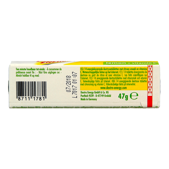 Zitronentabletten mit Vitamin C 47 Gramm 1 Rolle