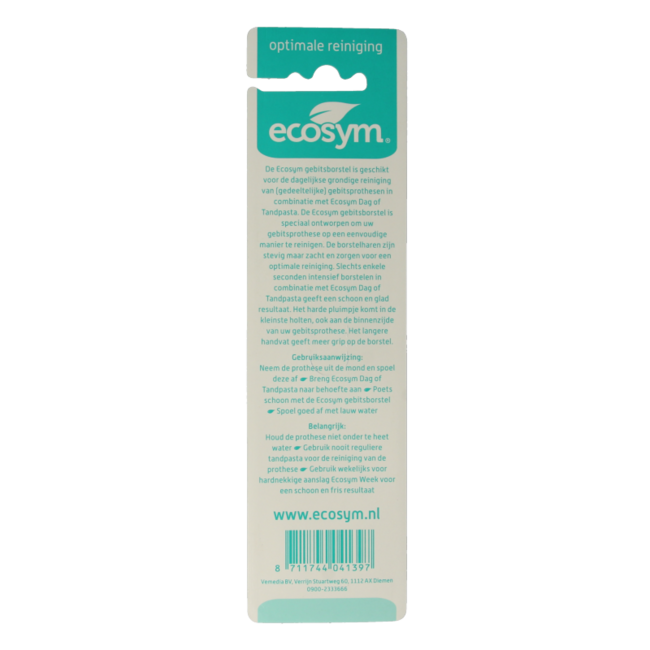 Ecosym Daily Care Denture Brush 1 Piece