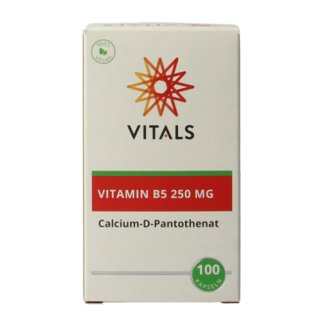 Vitamine B5 250mg 100 Capsules