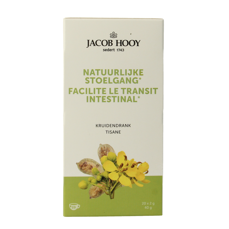 Jacob Hooy Té natural para el tránsito intestinal 20 bolsitas