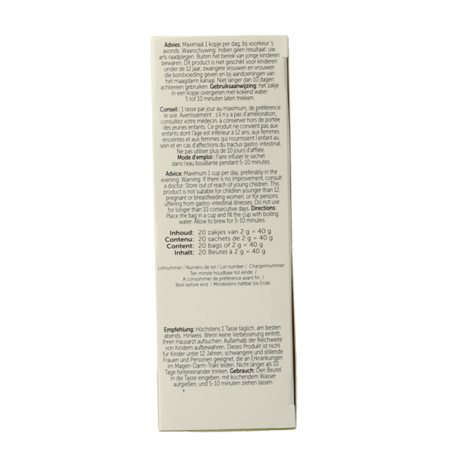 Infusion transit naturel 20 sachets