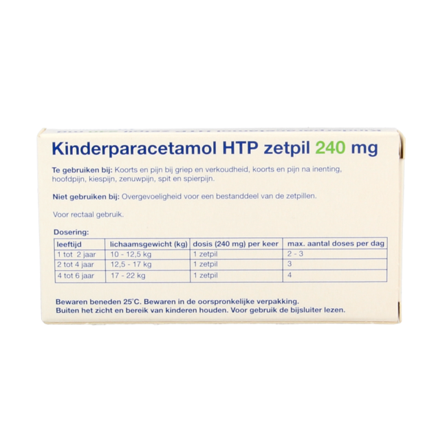 Paracetamol children 240mg 10 Suppositories