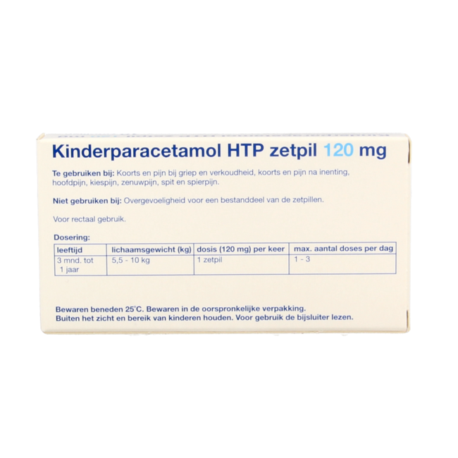 Paracétamol enfant 120 mg 10 suppositoires
