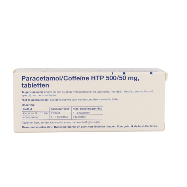 Paracétamol 500 mg caféine 40 comprimés