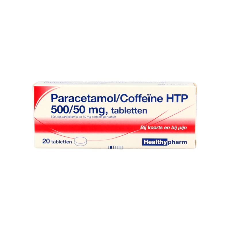 Healthypharm Paracetamol 500 mg cafeína 20 comprimidos
