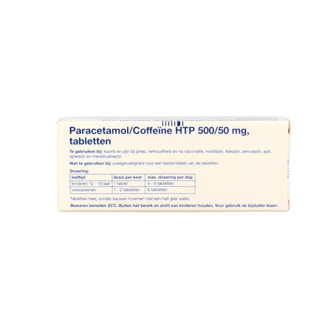 Paracetamol 500 mg cafeína 20 comprimidos