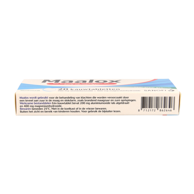 Maalox Tabletki do żucia 200/400mg 20 tabletek do żucia