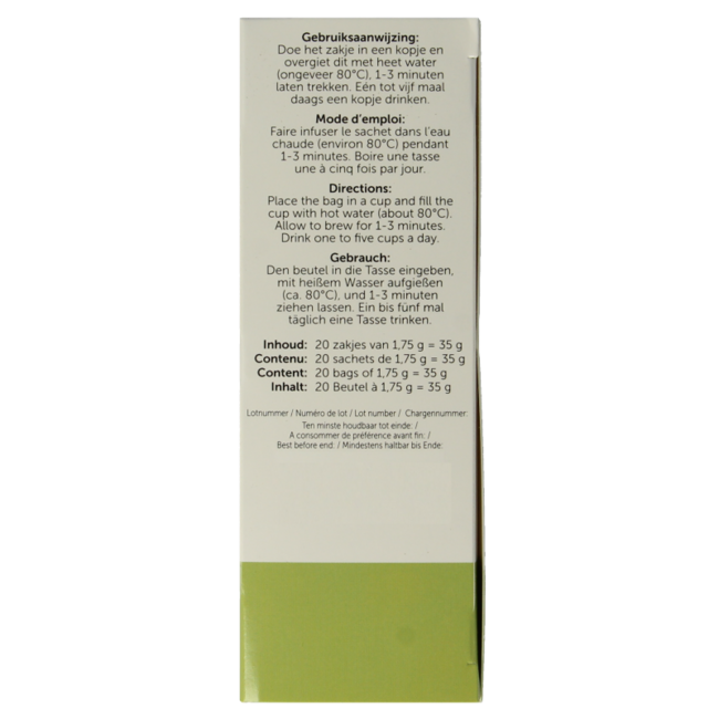 Groene thee 20 Zakjes