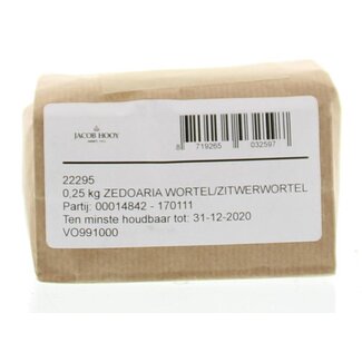 Jacob Hooy Jacob Hooy Zedoaria wortel/zitwerwortel 250 Gram