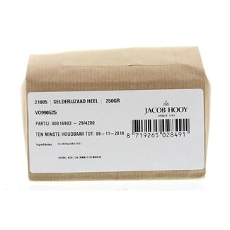 Jacob Hooy Jacob Hooy Celery seed 250 Gram