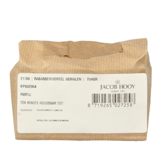 Jacob Hooy Jacob Hooy Ground Rhubarb Root 250 Gram