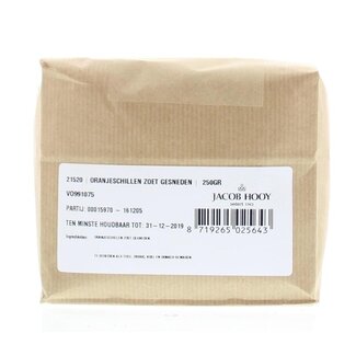 Jacob Hooy Jacob Hooy Oranjeschillen zoet gesneden 250 Gram