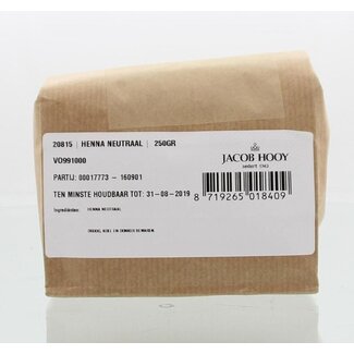 Jacob Hooy Neutralna Henna w Proszku 250 Gram