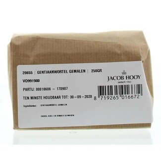 Jacob Hooy Jacob Hooy Ground Gentian Root 250 Grams