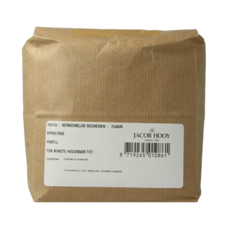 Jacob Hooy Jacob Hooy Berkenblad gesneden 250 Gram