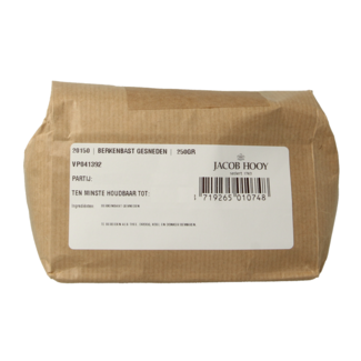 Jacob Hooy Jacob Hooy Cut Birch Bark 250 Gram