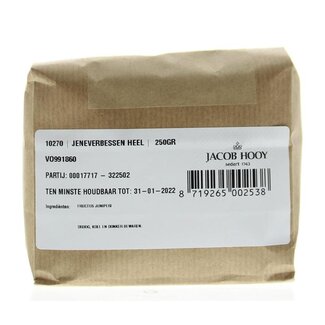 Jacob Hooy Juniper berries standard quality 250 Gram
