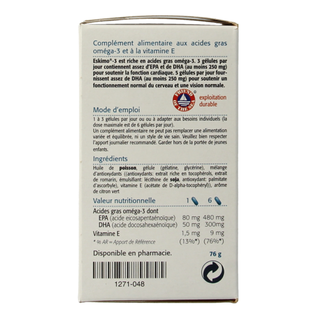 Metagenics Eskimo 3 105 Capsules