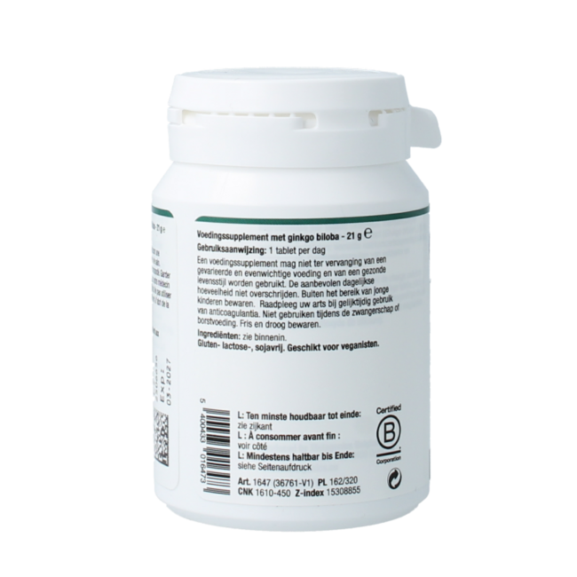 Ginkgo biloba 90 Comprimés