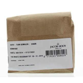 Jacob Hooy Jacob Hooy Ground Thyme 250 Gram