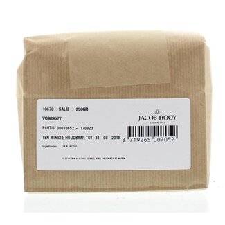 Jacob Hooy Jacob Hooy Sliced sage 250 Gram