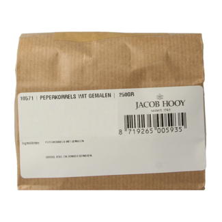Jacob Hooy Jacob Hooy White pepper ground 250 Gram