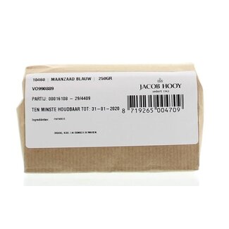 Jacob Hooy Jacob Hooy Mohnsamen blau/papaver coer 250 Gramm