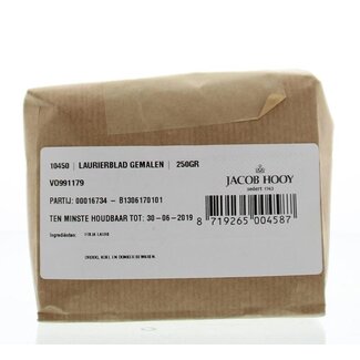Jacob Hooy Jacob Hooy Ground Bay Leaf 250 Gram
