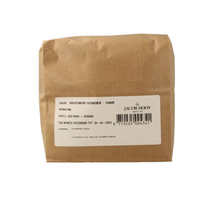 Jacob Hooy Menta Romana Tagliata / Mentha cr 250 Grammi