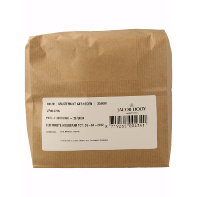 Jacob Hooy Spearmint cut/mentha cr 250 Gram