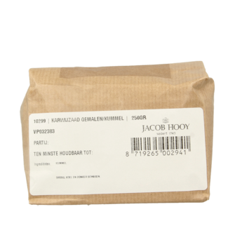 Jacob Hooy Jacob Hooy Caraway seeds/kummel ground 250 Gram