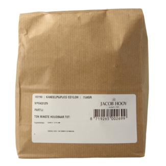 Jacob Hooy Ceylon Cinnamon Sticks 250g