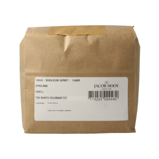 Jacob Hooy Jacob Hooy Basil rubbed 250 Gram