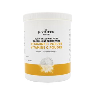 Jacob Hooy Vitamin C Ascorbic Acid jar 1 Kilogram