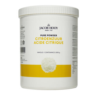 Jacob Hooy Citric acid jar 1 Kilogram