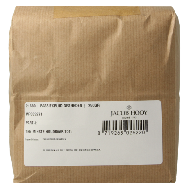 Jacob Hooy Męczennica cielista (Passiflora) cięta 250 Gram