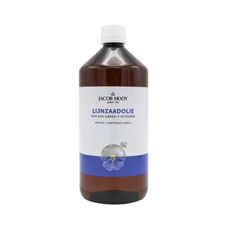 Jacob Hooy Jacob Hooy Linseed oil internal cold-pressed 1 Litre