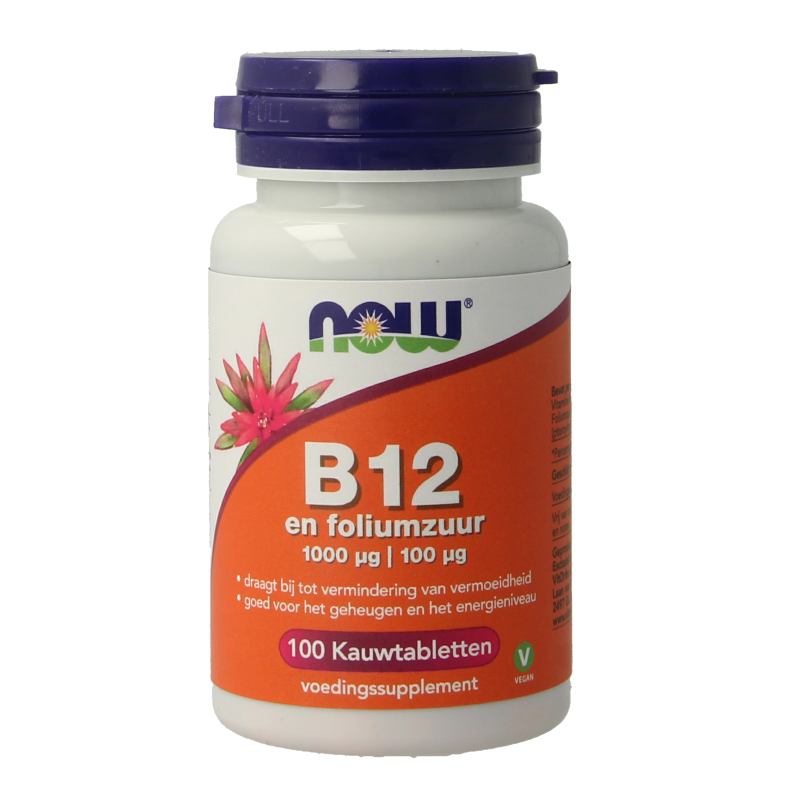 NOW Vitamina B12 & Acido Folico - Energia e Memoria