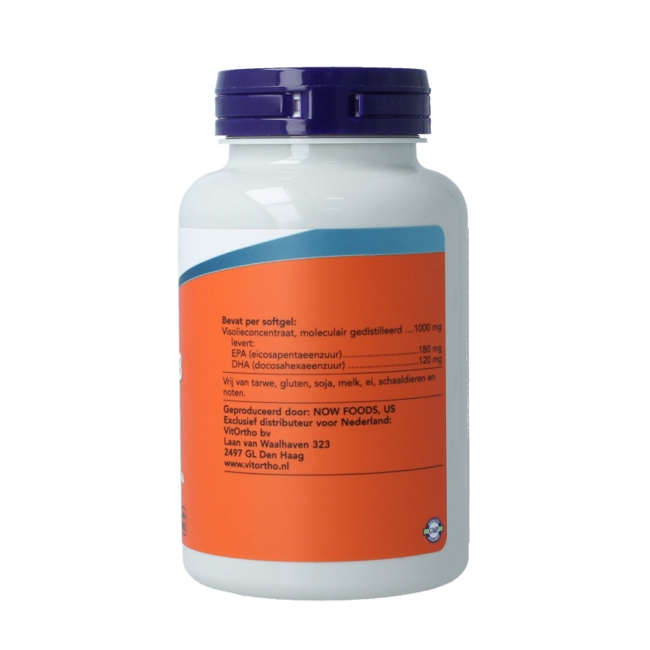Omega-3 Basis aceite de pescado 180mg EPA 120mg DHA 100 cápsulas blandas