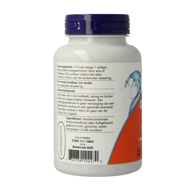 NOW Omega-3 Plus 360 mg EPA 240 mg DHA 60 cápsulas blandas