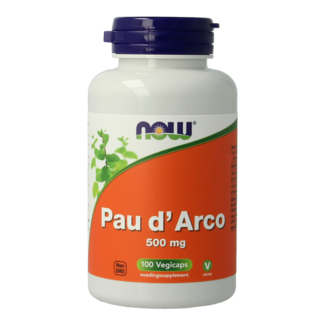 NOW Pau d'arco 500mg 100 Cápsulas vegetarianas