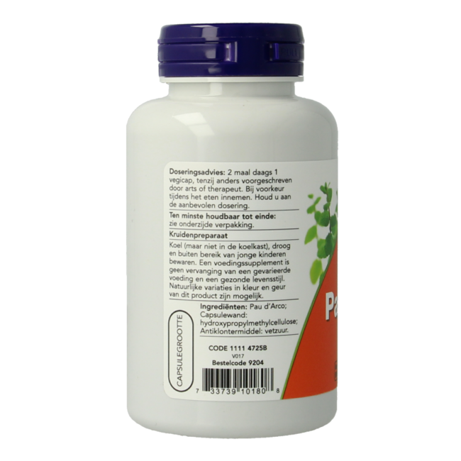 Pau d'arco 500mg 100 Cápsulas vegetarianas