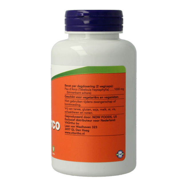 Pau d'arco 500mg 100 Cápsulas vegetarianas