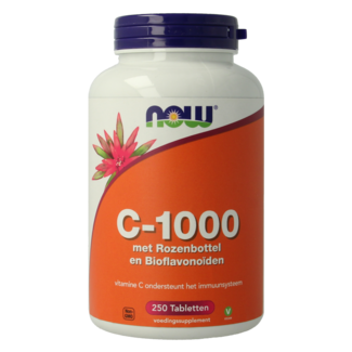NOW Vitamina C-1000 con rosa canina e bioflavonoidi 250 Compresse