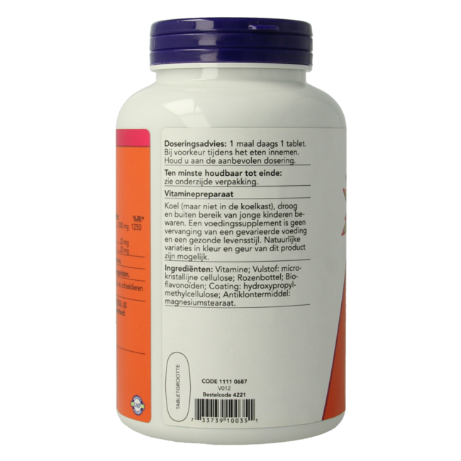 Vitamin C-1000 with Rose Hips and Bioflavonoids 250 Tablets