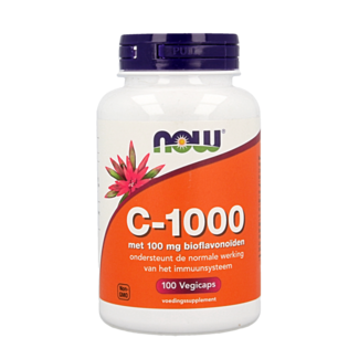 NOW Vitamin C 1000 mg Bioflavonoide 100 vegetarische Kapseln
