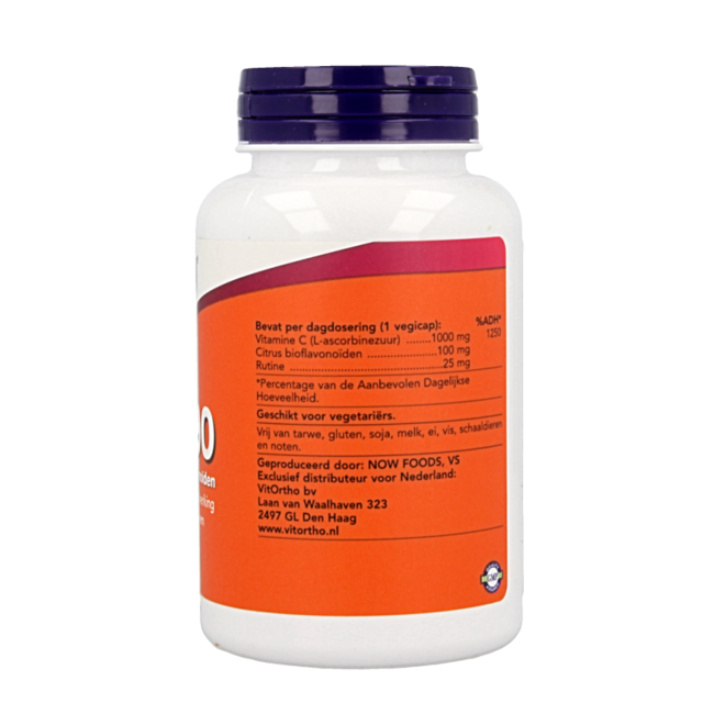 Vitamin C 1000 mg mit Bioflavonoiden, 100 vegetarische Kapseln