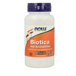 NOW NOW Biotica 4x6 acidophilus 60 Capsule vegetariane